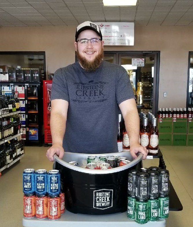 CanexLiquorEdm's tweet photo. Stop in tonight and sample some awesome @RibstoneCreek beers! Great chance to stock up too, 6pks are all $2 off... But only for today 😃🍻 #HappyFriday https://t.co/JfwIabStjU