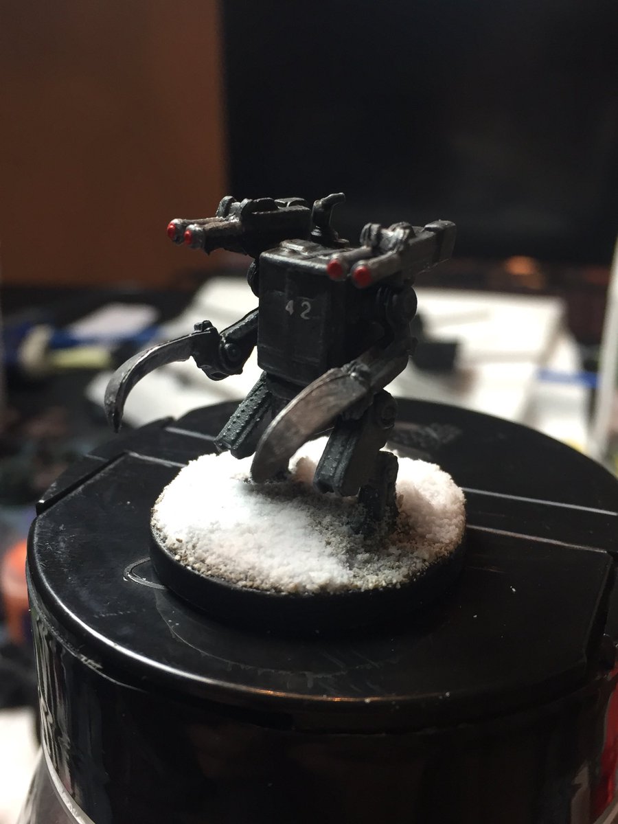 seahawk860's tweet photo. Scythe painted up for a good friend who is the best reviewer in the game! @TheGameBoyGeek #roboren #youtube @BoardGameGeek https://t.co/47gHXuZXMT