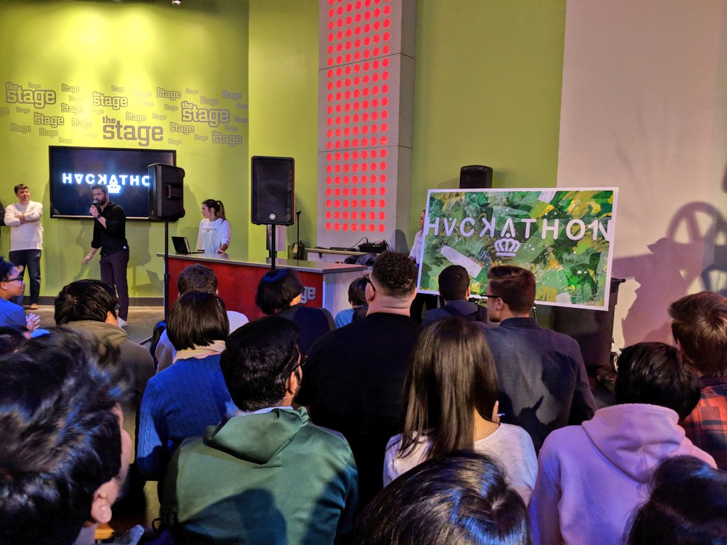 veeptastic's tweet image. It begins!! #HACKATHONclt