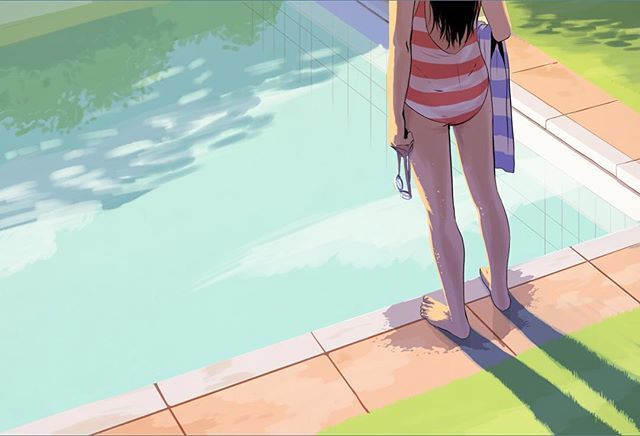 guyshield's tweet image. Abandoned digital rough from earlier this year. I don’t normally share the rough stuff, but, y’know ‘finished’ is a subjective term. —-
#guyshield #illustration #draft #roughsketch #abandoned #pool #summer #toweltuesday