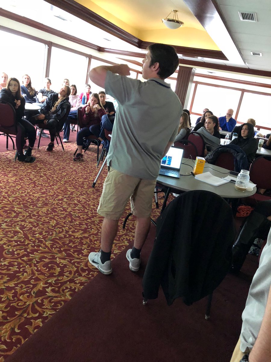 FDUStrength's tweet photo. @CoachHerenda @CoachBruceHam @HeabMarie @fduws @fduvb @FDUAthleticAdv can’t thank you all enough for the support for our educational presentation on recovery, sleep, relaxation and mindset! #Ownership #Freebie #Recovery #BuyIn https://t.co/rNkolYhtxl