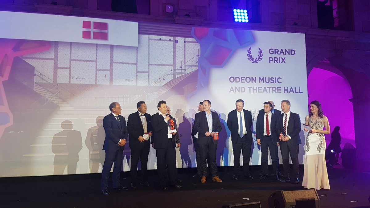 Congratulations to Denmark for the amazing ODEON MUSIC AND THEATRE HALL, S. Guldfeldt Nielsen A/S, Denmark