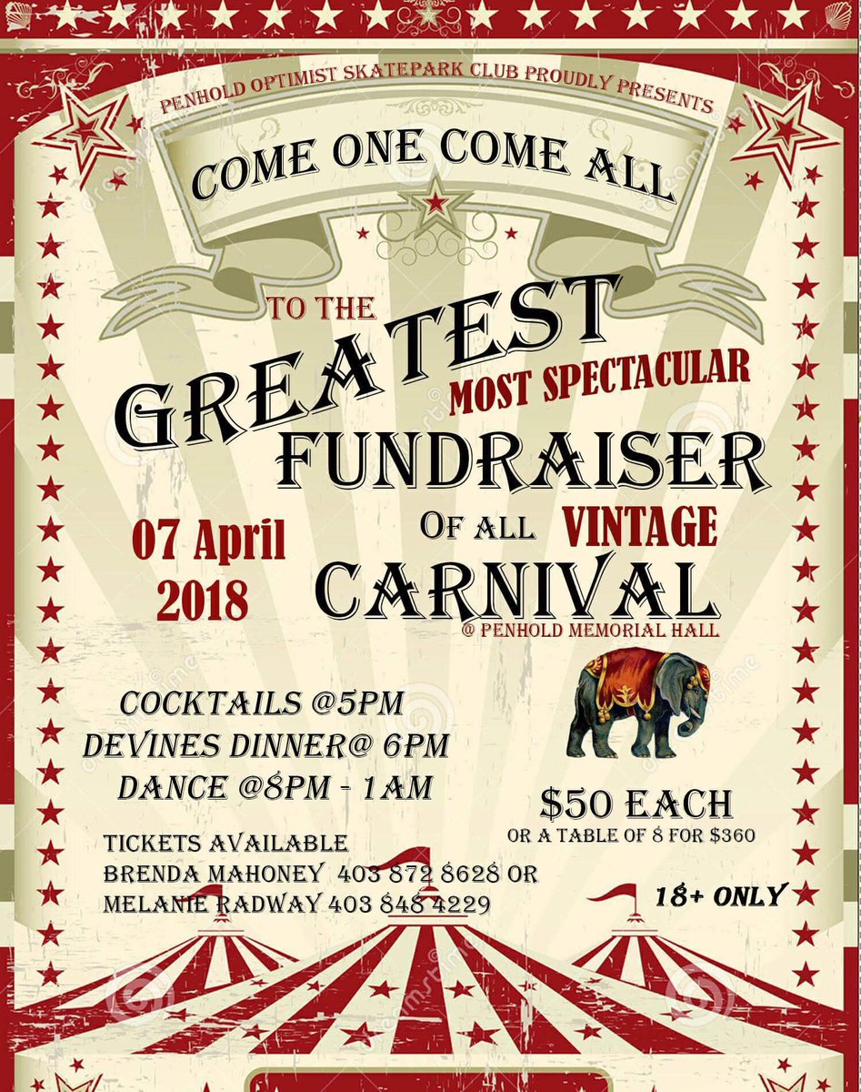Support your Local Penhold Optimist Club a fun fundraiser for the kids Skatepark!!! #RedDeer #Penhold #OptomistClub #SupportTheKids
