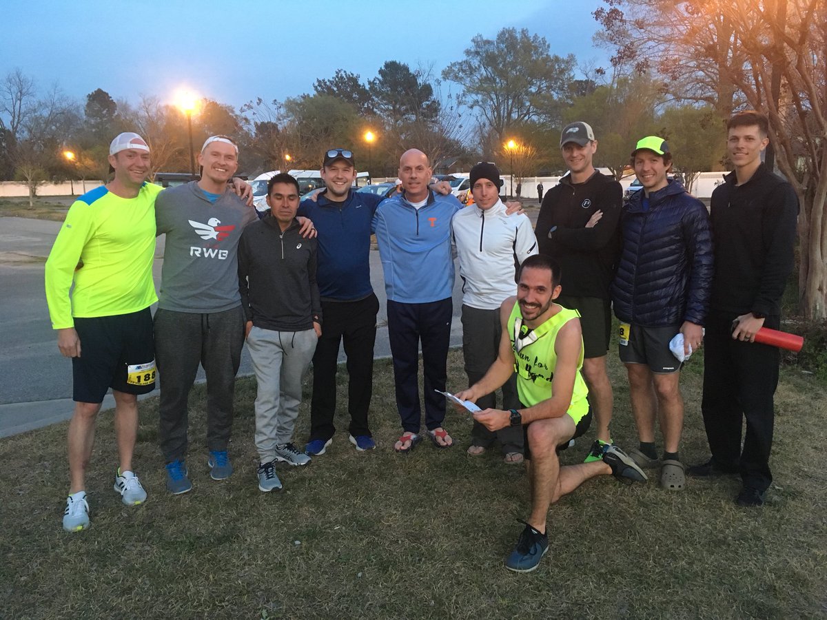 Team F3 Run For Holland is running strong at #P200 as the sun goes down.
