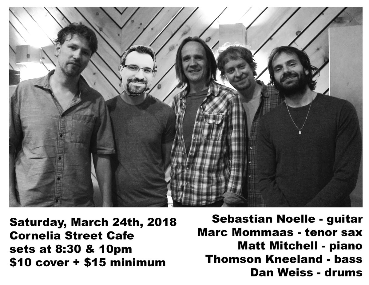tomorrow at <a href="/corneliastcafe/">Cornelia Street Cafe</a> with my SHELTER quintet! sets at 8:30 and 10pm. with <a href="/mommaas/">Marc Mommaas</a> <a href="/danweissdrum/">dan weiss drums</a> thomson kneeland @mattmitchellus