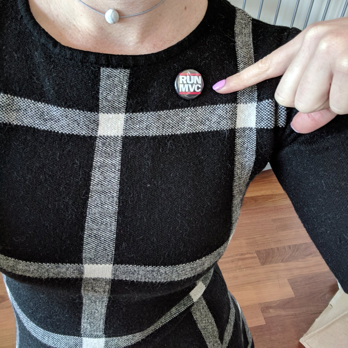 ChloeCondon's tweet photo. Yaaaas @RapperTurnedDev pins have ARRIVED πβ¨ #RunMVC https://t.co/xfrUsPHdAY