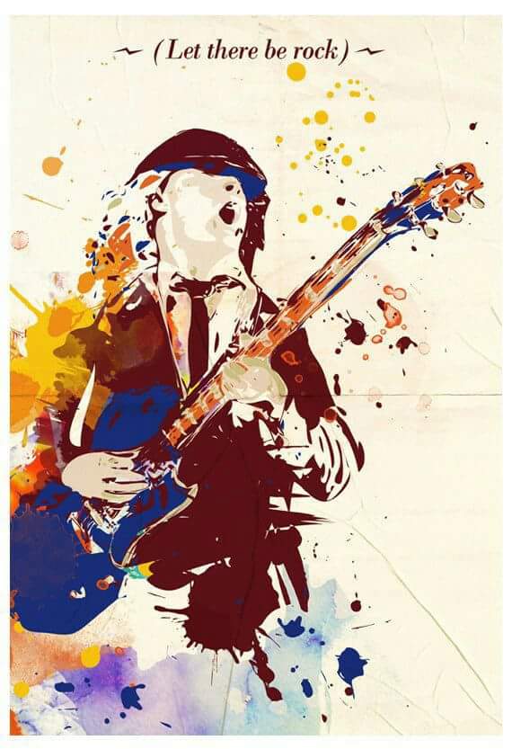 #AngusYoung #Art #ACDC #Letthereberock #Rock #Music