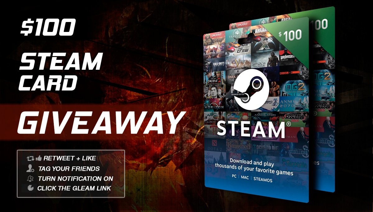 BEATGiveaways's tweet photo. $100 Steam Giftcard Giveaway!  #CSGOGiveaway #giveaways 
- Tag Your Friends
- Turn notifications on
- Retweet, Like &amp; Follow @BEATGiveaways 
- Click Here To Enter: https://t.co/aU3YYtSHvs https://t.co/OAgtW3YzEH