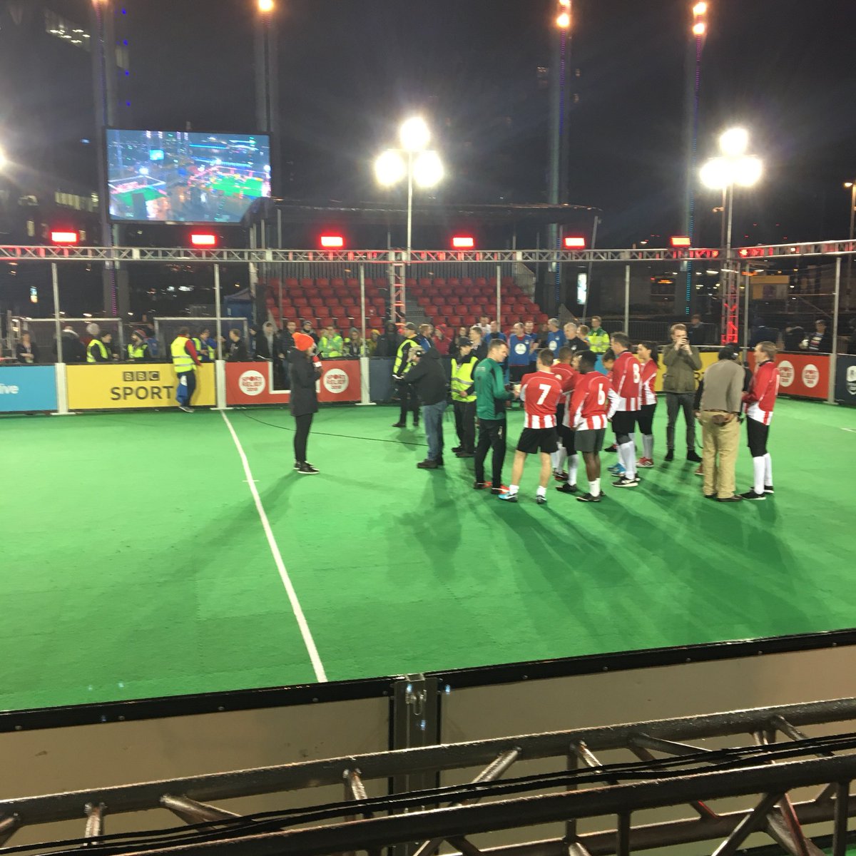 SteveHermon's tweet photo. Iβve just finished the longest commentary shift Iβve ever done - 9 hours! A lot of fun though & for a great cause for @sportrelief!
Credit to @RobbieSavage8 & his Allstars for playing for over 12 hours! #sportrelief #5liveaside https://t.co/9lliPONKtX