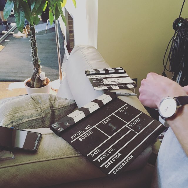 Jodie_Woodall's tweet photo. I’m very much on board with the retro looking slate #InnocentCandy #slate #scriptsupervisor #bulldog https://t.co/1M4qHJSawd