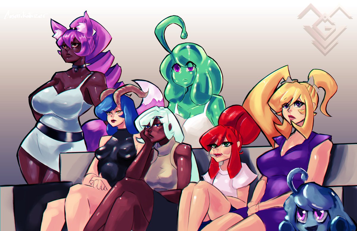 Just a casual day with my girls. I think I'll make linearts/sketches available on here.