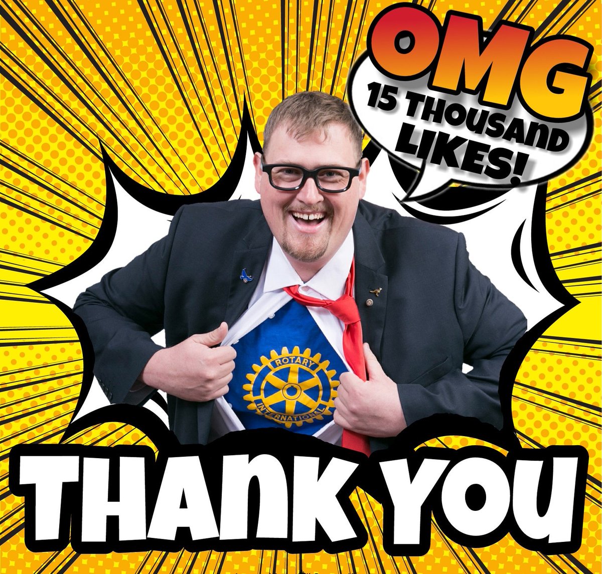 bigevanb1981's tweet photo. Thank You, Thank You, Thank You to all my followers of my Rotarian Facebook page, the page has just hit 15 thousand LIKES! 👍👍👍https://t.co/11Enh1HTsh
#facebook #likes #facebooklikes #rotaryinternational #rotaryhero #Rotarianevanburrell https://t.co/ZbNJ3z6z5t