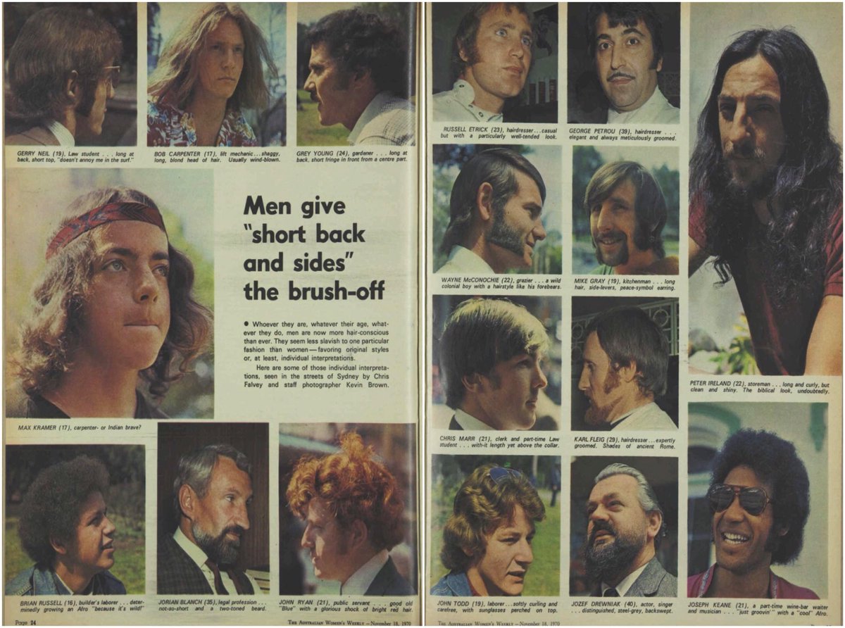 70s Fashion On Twitter A Seventies Men S Hairstyle Frenzy 1970