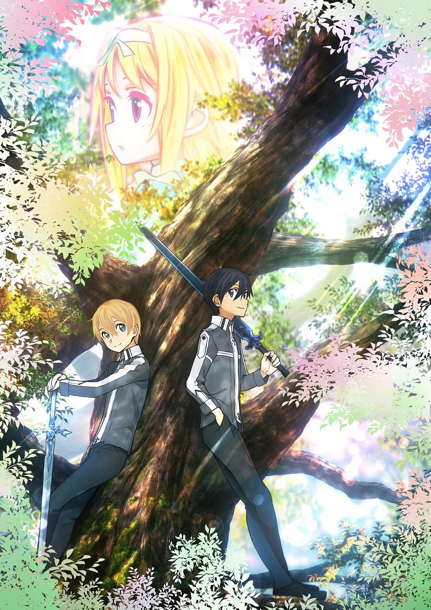 SwordArtUSA's tweet photo. A new key visual by Shingo Adachi for Sword Art Online -Alicization- has been released!  This key visual features Kirito, Eugeo, and Alice.

Sword Art Online -Alicization- will be directed by Manabu Ono and begins airing October 2018! https://t.co/AQzZJy2K9I