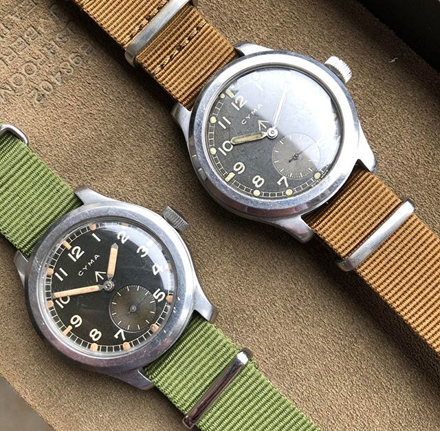 analogshift's tweet photo. Now LIVE on the site! These two beautiful Cyma WWW fraternal Twins are each unique in their own #patinalicious way. Yeah, we said it. .
.
.
.
#cyma #militarywatch #military #www #rarebird #twins #womw #nyc #lighting #photography #watchpassion #watchfam #watchmania #watchadd… https://t.co/iXuskWrEcT