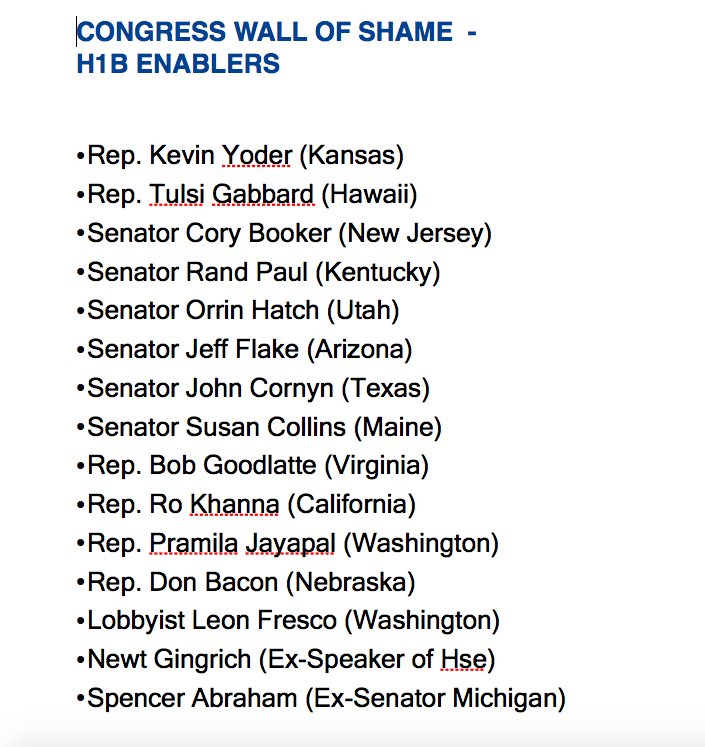 Dawnnewyorker's tweet photo. PLEASE RT - THERE ARE NEW ADDITIONS... #CONGRESSWALLOFSHAME
AMERICANS COME FIRST IN THEIR OWN COUNTRY !!!!! https://t.co/siabNcvZW3