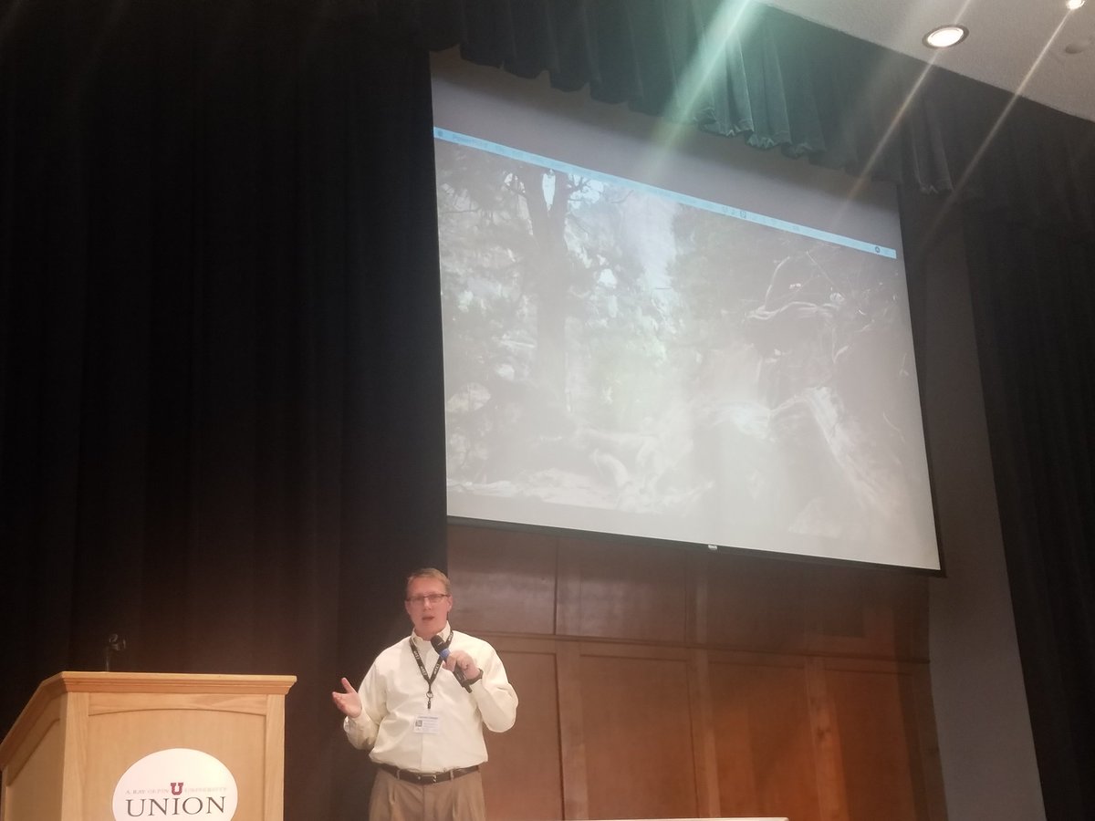 What a great way to end the day. <a href="/ddraper/">Darren E. Draper</a> did an ignite session about ensuring that ALL kids have access to tech AND the guidance from adults to leverage it to do grest things. Loved it! #ucet18 #ASDVision