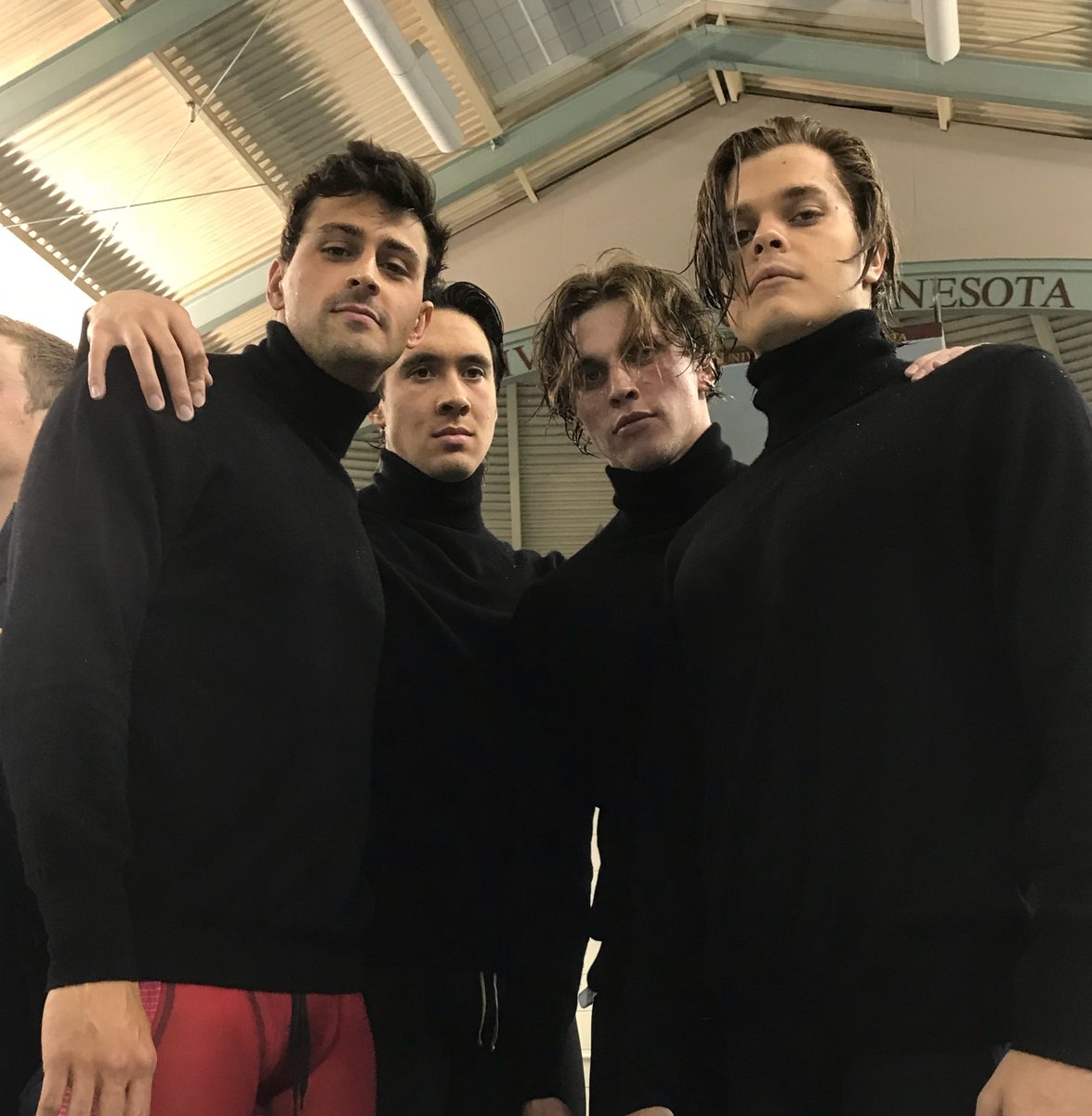 USCswim's tweet photo. USC NCAA TITLE IN 200 MEDLEY RELAY! Robert Glinta-Carsten Vissering-Dylan Carter-Santo Condorelli win in school record 1:21.82!! The Trojans first in the event! #FightOn https://t.co/o37eTvaFuf