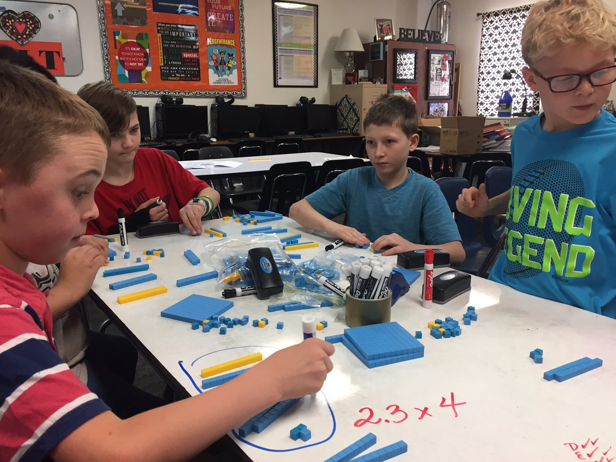 SISroom402's tweet photo. Hard at work modeling decimal multiplication! https://t.co/YKsrJzCQz3