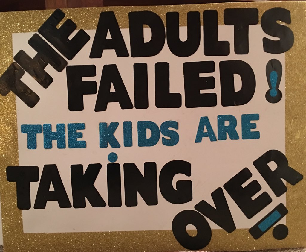 Getting ready for DC #MarchForOurLives

These young leaders are change agents. They are having to navigate their own trauma and grief while also carrying the adults on THEIR shoulders. 

Young people across the USA:

We love you guys. 

#MarchForOurLivesDC
#StonemanDouglasHS