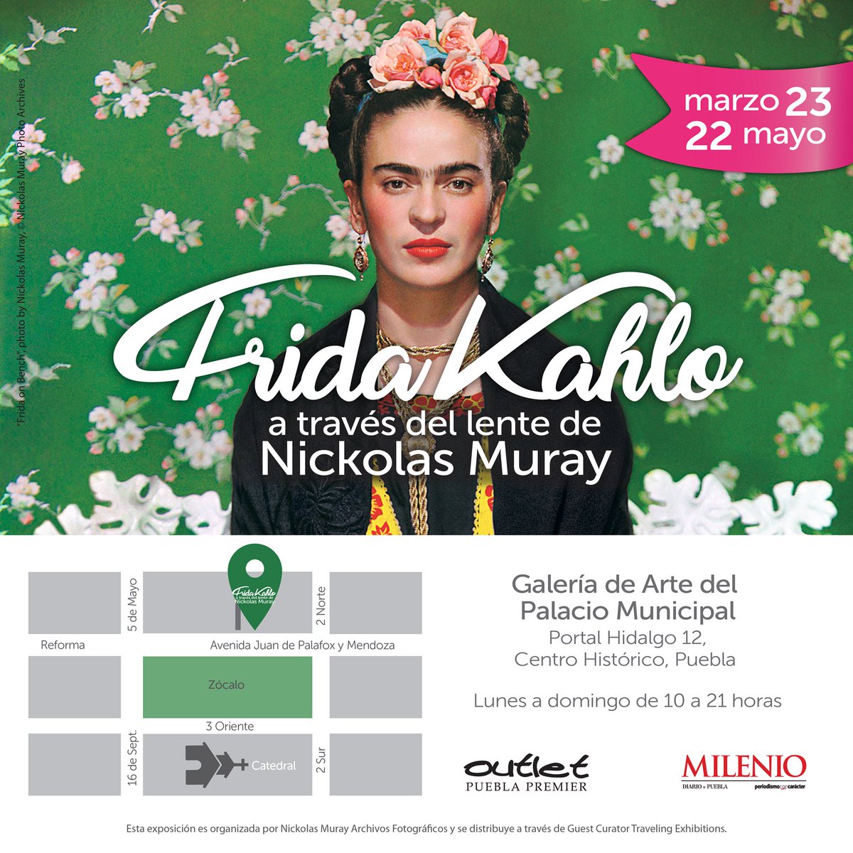 TeatroRecek's tweet photo. Se inaugura en la Galería de Arte del Palacio Municipal la exposición Frida, a través del lente de Nickolas Murray. ¡Visítala! https://t.co/4lvn2d1R6r