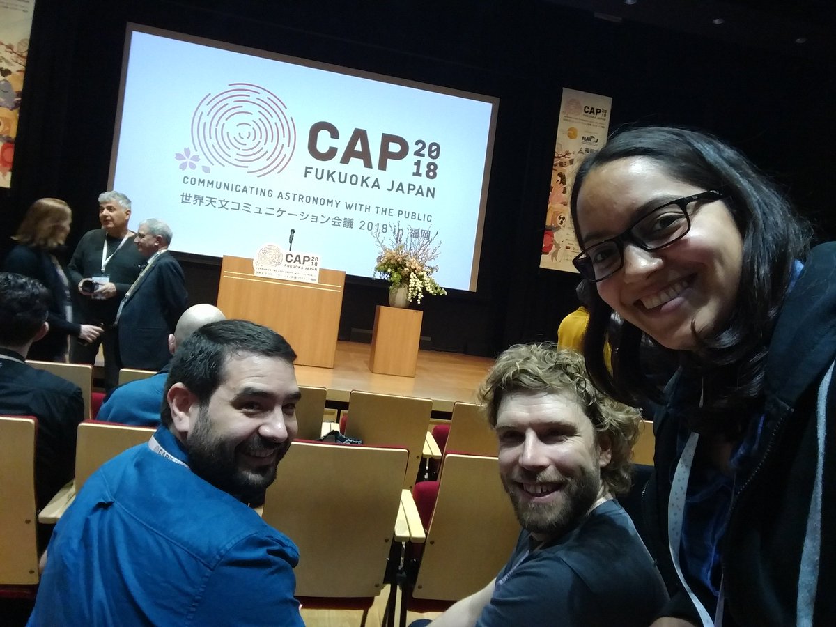The team have made it to Japan for #CAP2018! We'll be running a Tactile Universe workshop on Tuesday to show off our models and resources.