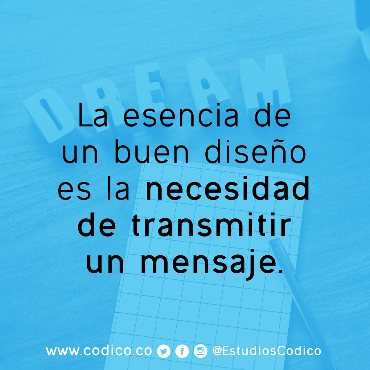 estudioscodico's tweet image. Tener claro un mensaje y transmitirlo lo es todo.
#Codico #Diseño #Design #GraphicDesign #Barranquilla #Colombia