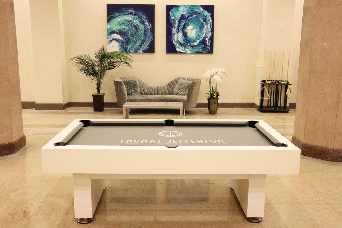 Mccorkle Designs On Twitter Thomasjeffersontower Pooltable Billiards Game Custom White Finish Steel Grey Felt Design Furniture Homedecor Modern Contemporary Steampunk Wooden Company Corprateevents Corparate Events Birmingham