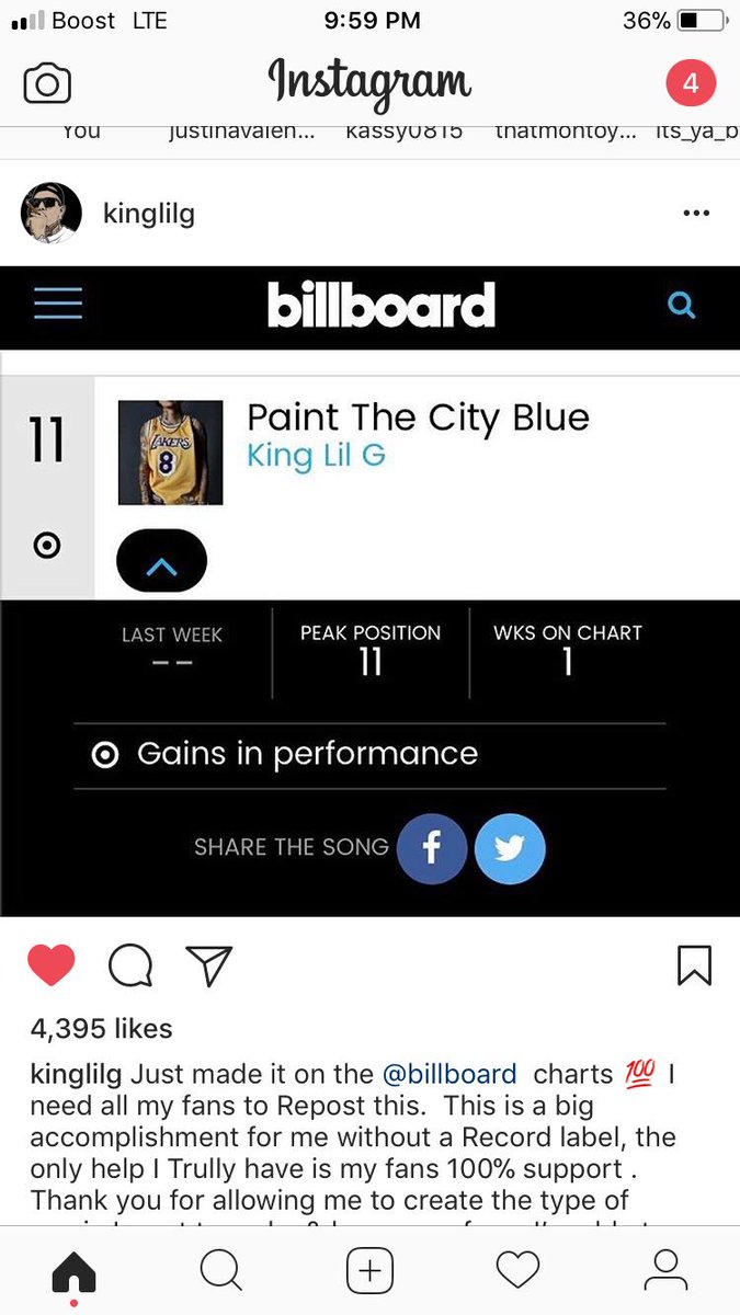 You deserve this @kinglilg being your own boss,managing your own music 💙 #PaintTheCityBlue #Kinglilg2018