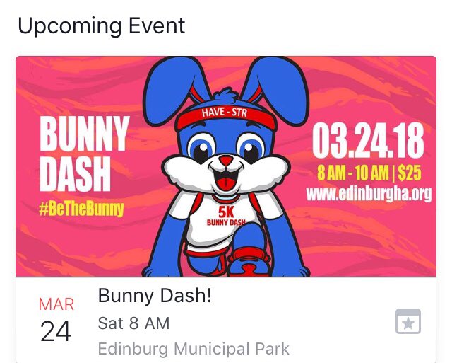 EdinburgHousing's tweet photo. Getting ready for our housing association 5K scholarship fundraiser. #bethebunny #HAVESTR #CollegeBound https://t.co/9YUnKwM3ck