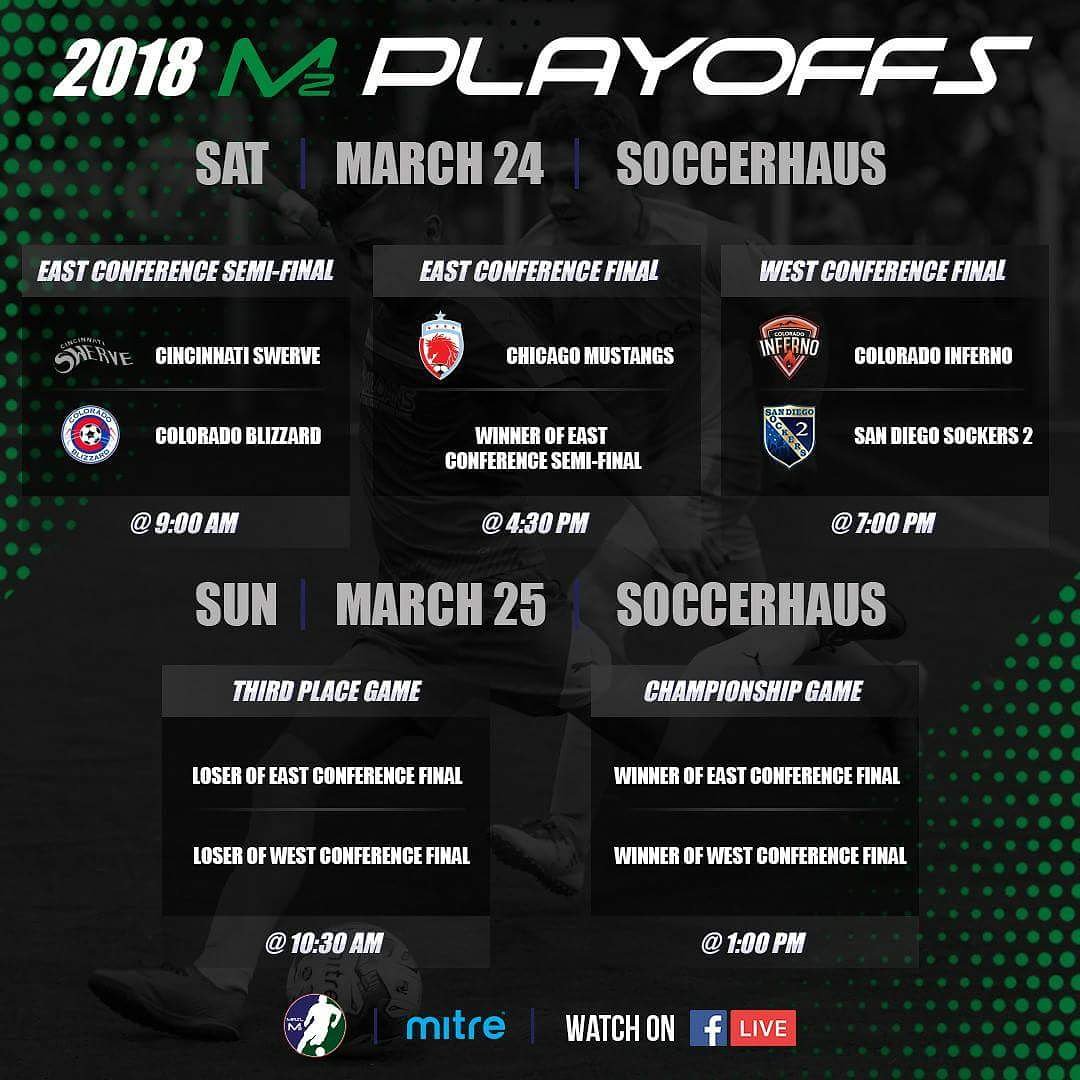 soccerhauscos's tweet photo. Get your tickets to the 2018 @m2arenasoccer Playoffs ⚽🏆hosted by Soccer Haus!
https://t.co/pz6Dkd60as https://t.co/Ir2JpPrOHE