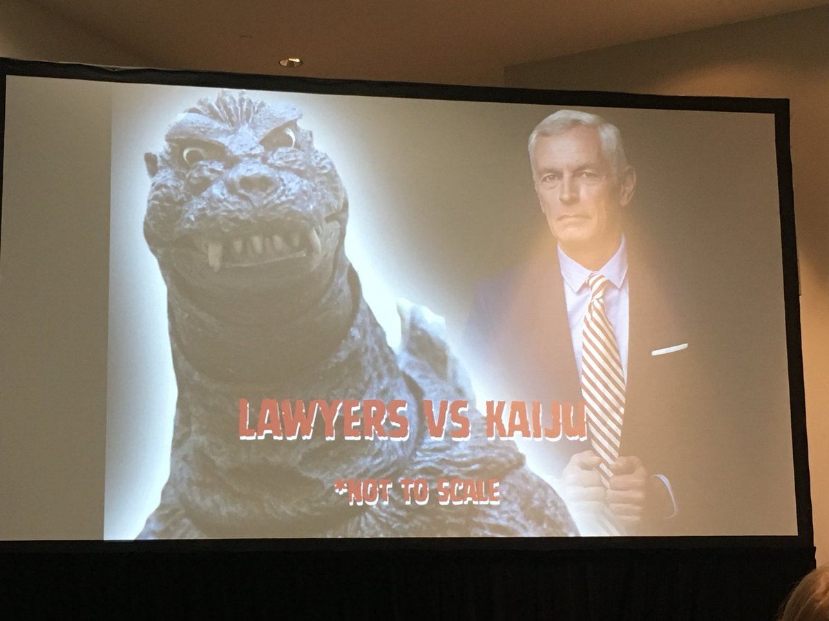 bonitaflor21's tweet image. Don’t let property destruction happen to you. #LawyersvsKaiju says you are #notcovered 😒 #WonderCon2018