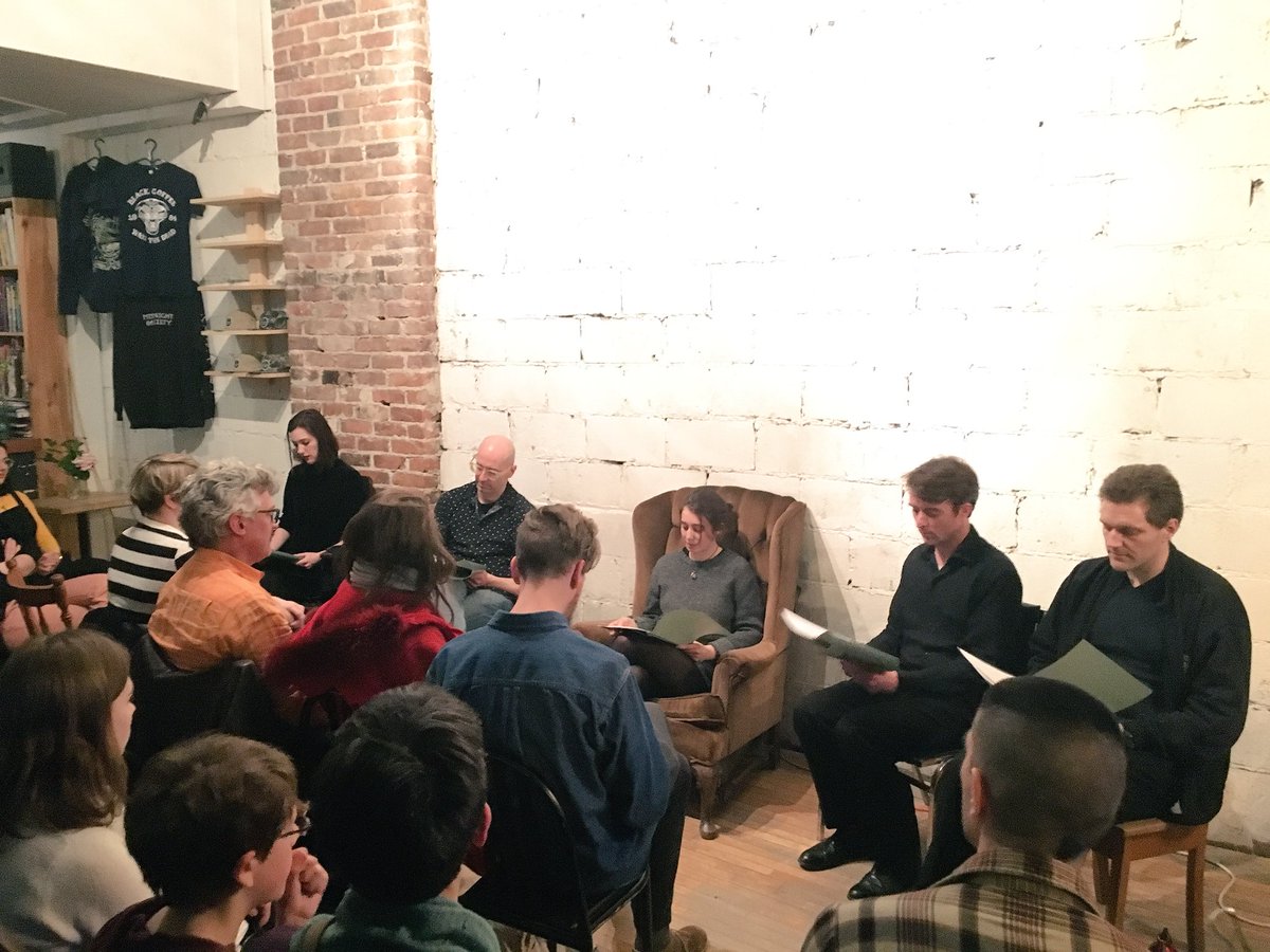 <a href="/NTheatreOttawa/">New Theatre Ottawa</a> “Slowcooker” series continues on with Michael MacLean’s “Flying Girl”. The amazing crowd tonight so far has raised $242.25 to support our featured playwrights tonight! #yowarts