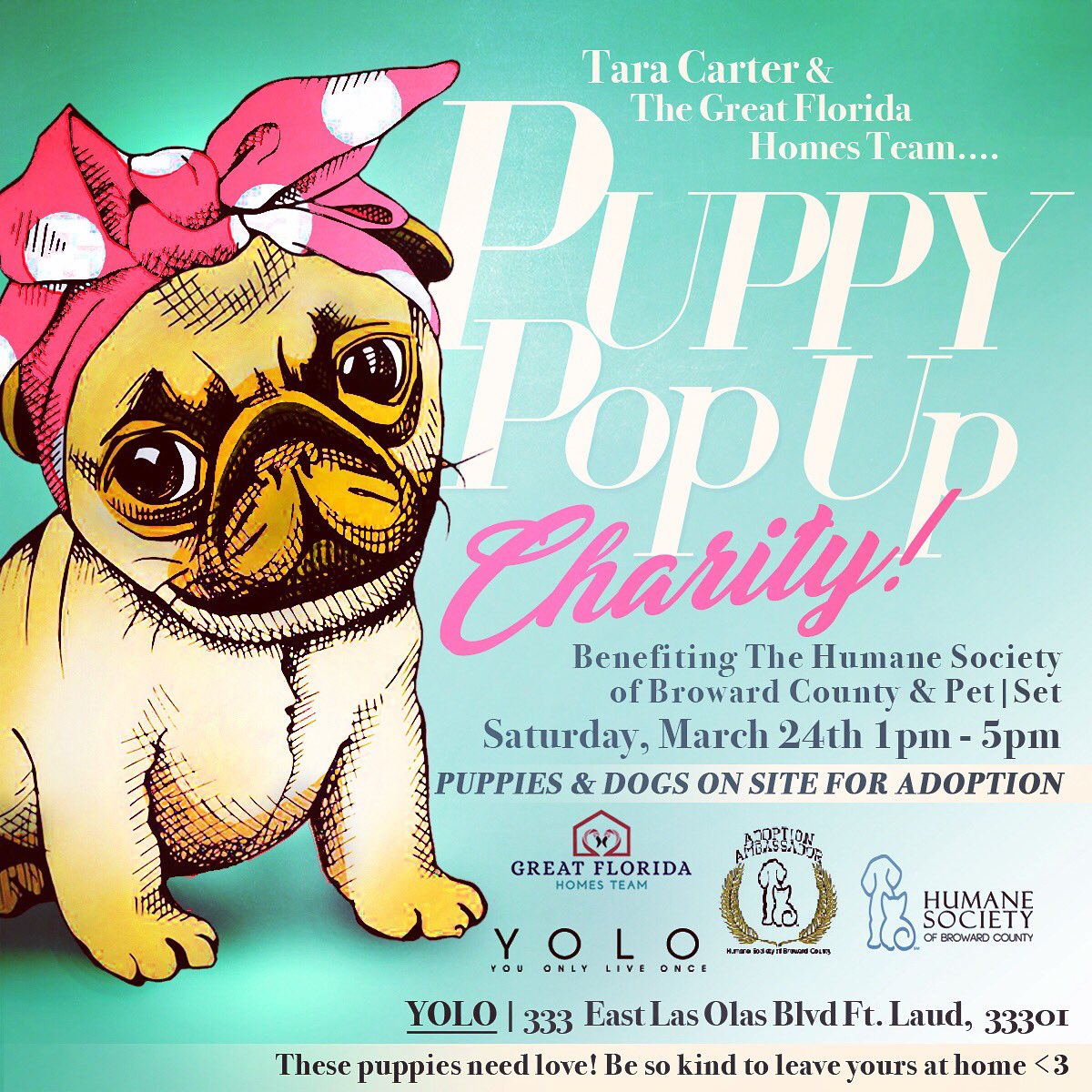 DjRickyFatts's tweet image. Puppy Love! | Come get hugs from me and the puppies and maybe adopt (no pressure) @Yolo_Restaurant Saturday 3/24/18 #humanesociety #djlife #trp #greatfloridahomes #petset