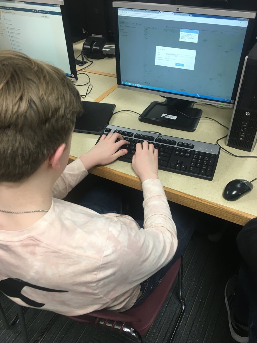 AmandaLFay's tweet photo. @mrwabbe Students working on their @LearnArcGIS story maps today for the Arc GIS Minnesota on the Map contest! @isd719 @MissyShort7 @DanDredwards #TOMSplsas #GIS #mapping #globalstudies #minnesota #edtech #realworld https://t.co/vhY0cJnJYl