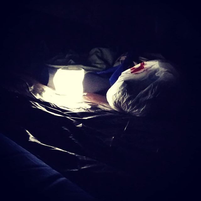 patrickhealy's tweet photo. It's dark - everywhere but in my tent - because of my @solightd https://t.co/AovWnOLxpk