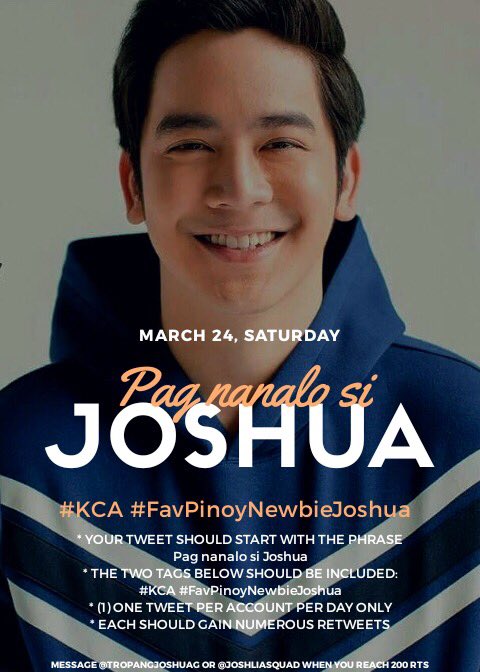 minun_plus's tweet photo. Pag nanalo si Joshua, magpapayat n tlga ako promise !!!

#KCA 
#FavPinoyNewbieJoshua https://t.co/PBHORKuqu6