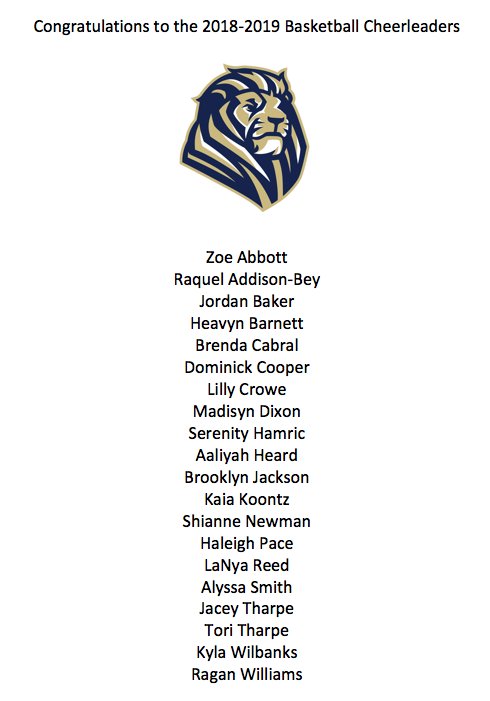 foleyhscheer's tweet photo. Congratulations to the 2018-2019 Basketball Cheerleaders! https://t.co/DfbpJxQT4g