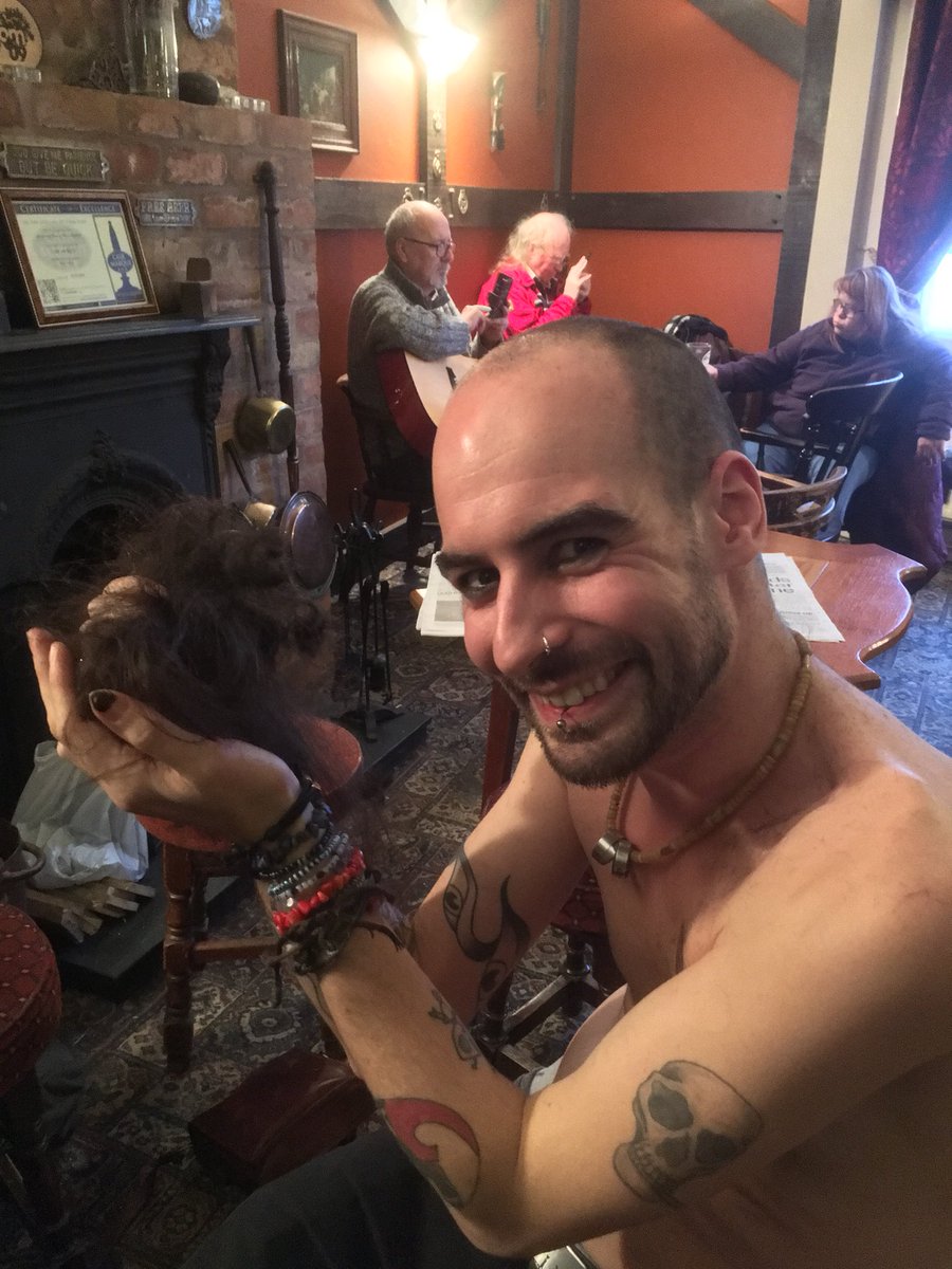 This happened today all in the goodness of charity! Well done to <a href="/MichaelKnowle10/">TampaKodiak</a> for raising some money for Mappfest! (Doesn’t he look so much better?!)