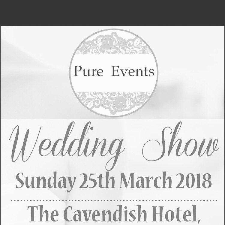 Tomorrow’s wedding show, come see us. Free entry