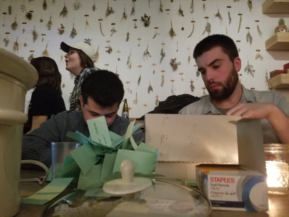 Hard at work. Counting those votes! #NTOSlowCooker