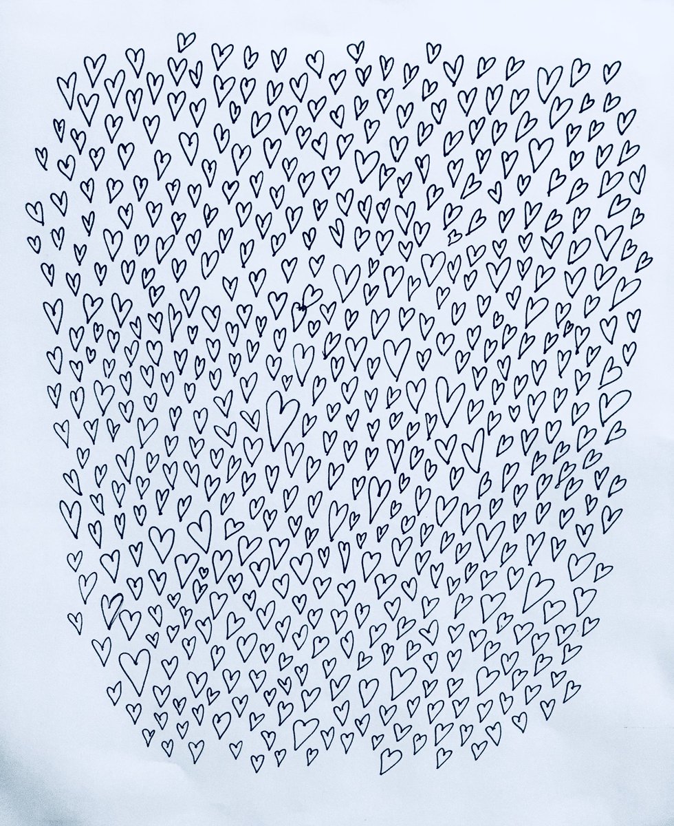 flourishrva's tweet photo. I drew a heart for each of the 522 children and youth who have already been killed by gun violence in 2018. In 2017, 3,967 kids were killed by guns. More victims than the horrors of 9/11. It’s time for change. That’s why I support @marchforourlives. @everytown @momsdemand https://t.co/vg1vbVhytG
