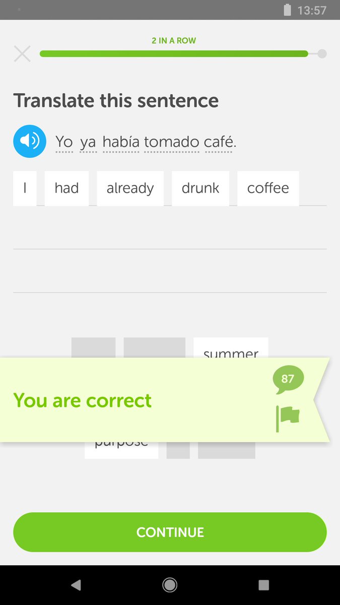johnb78's tweet image. Pretty cool that @duolingo is teaching me how to write a pulp noir novel in Spanish