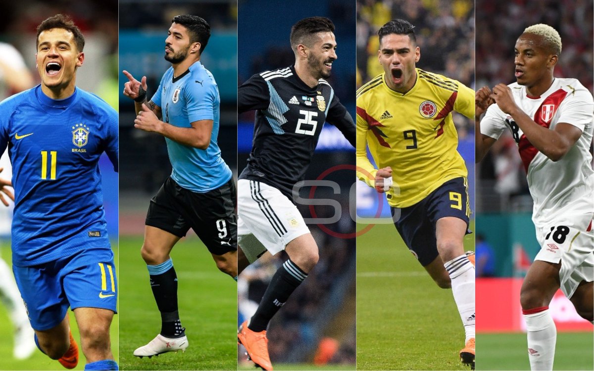 SC_ESPN's tweet photo. Sudamérica 5-0 Europa. Uruguay derrotó a República Checa, Brasil venció a Rusia, Colombia y un batacazo ante Francia, Argentina dominó a Italia y por último Perú liquidó a Croacia. ¡Gran jornada! https://t.co/AGOWnNFg7l