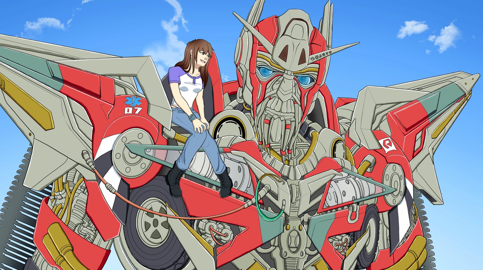 Sentinel Prime and a human girl (Transformers Movie 3: Dark Of The Moon)

Happy Birthday Leonard Nimoy!!! 