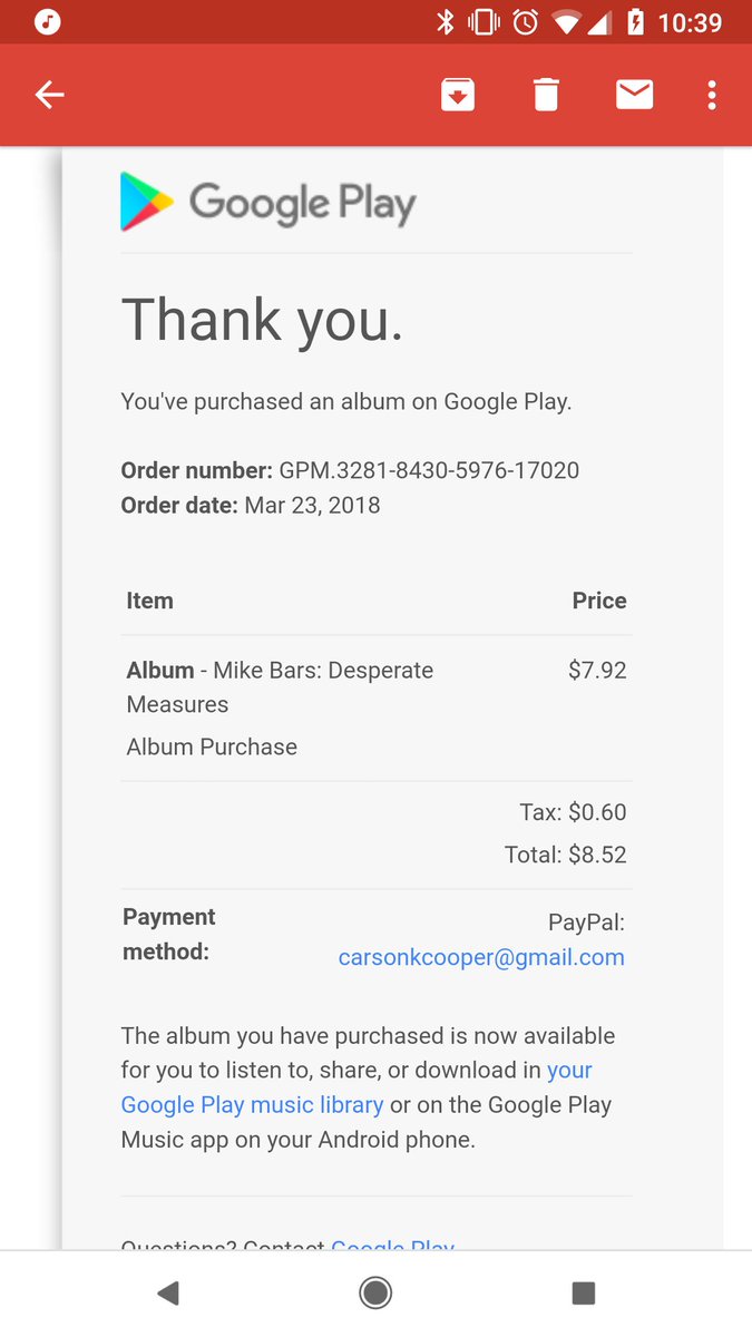 Carsonkcooper's tweet photo. Purchased the album bro!! #BARHead #Portland #PDX #Support it's nothing but ๐ฏ๐ฅ๐ฅ๐ฅ๐ฏ
#DesperateMeasures @whoismikebars @MikeBars https://t.co/uhFngEnALC