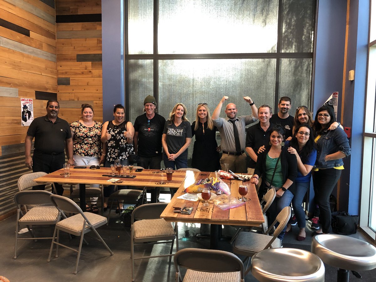 CoachellaCUE's tweet photo. Great turnout for #BrewCUE tonight! Nothin’ like hanging out with friends and chatting about #CUE18 and EdTech to get Spring Break started! #WeAreCUE #CahuillaCUE #WeAreCahuCUE https://t.co/nK3nAbRWtP