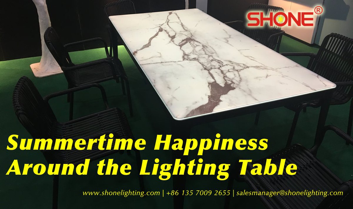 shonelighting's tweet image. Enjoy your summertime happiness around the Lighting Table! Ask for more: salesmanager@shonelighting.com

#outdoorfurniture #LEDtile #LEDtilelight #outdoorlighting #furniture #summer #lightingtable #shone #shonelighting