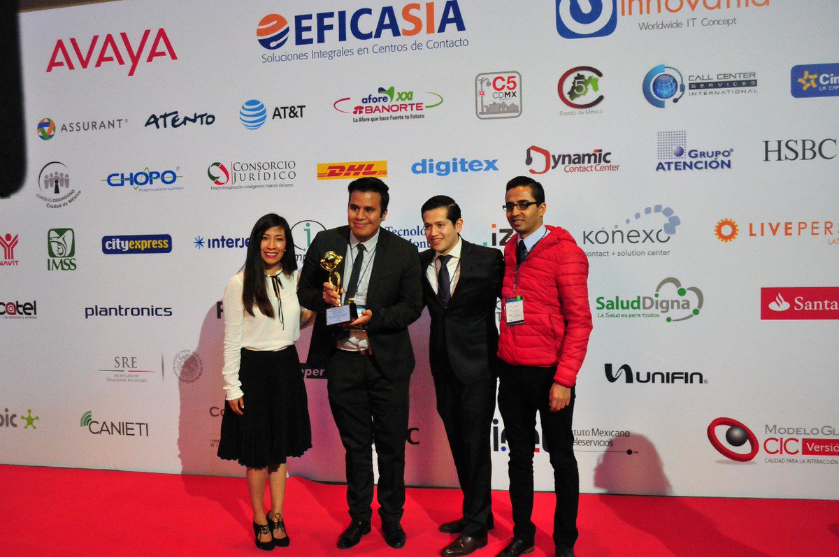 AngelicaPereyra's tweet photo. #CX @AtentoMexico se llevó 3 premios IMT 2018, galardones de la industria #CRM #BPO en #México que concede el Instituto Mexicano de Teleservicios @IMT_ https://t.co/BRYn3KbJyb #GlobalCF2018 https://t.co/A5FXzLxGdk