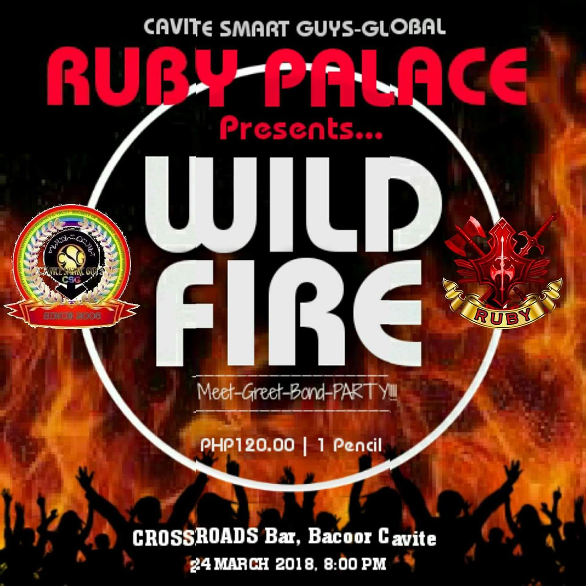 ProudCSGG's tweet photo. Wanna hang out? Come and have fun.Join us this saturday 8 pm at Crossroads Bar Bacoor cavite and meet our hot and talented members Let's party and be consumed by the wild fire
#PerPalaceOfficialGEB2
#CSGGPalaces
#Season09ForeverSummer
#AllOutCSGG
#AllOutOneZaragosa
#RoadTo12Years https://t.co/Qe3ZTJL7wk